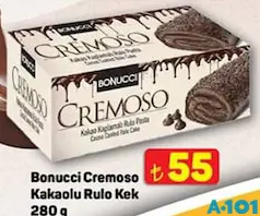 BONUCCİ CREMOSO KAKAOLU RULO KEK 280 G fiyat ve kampanya bilgisi